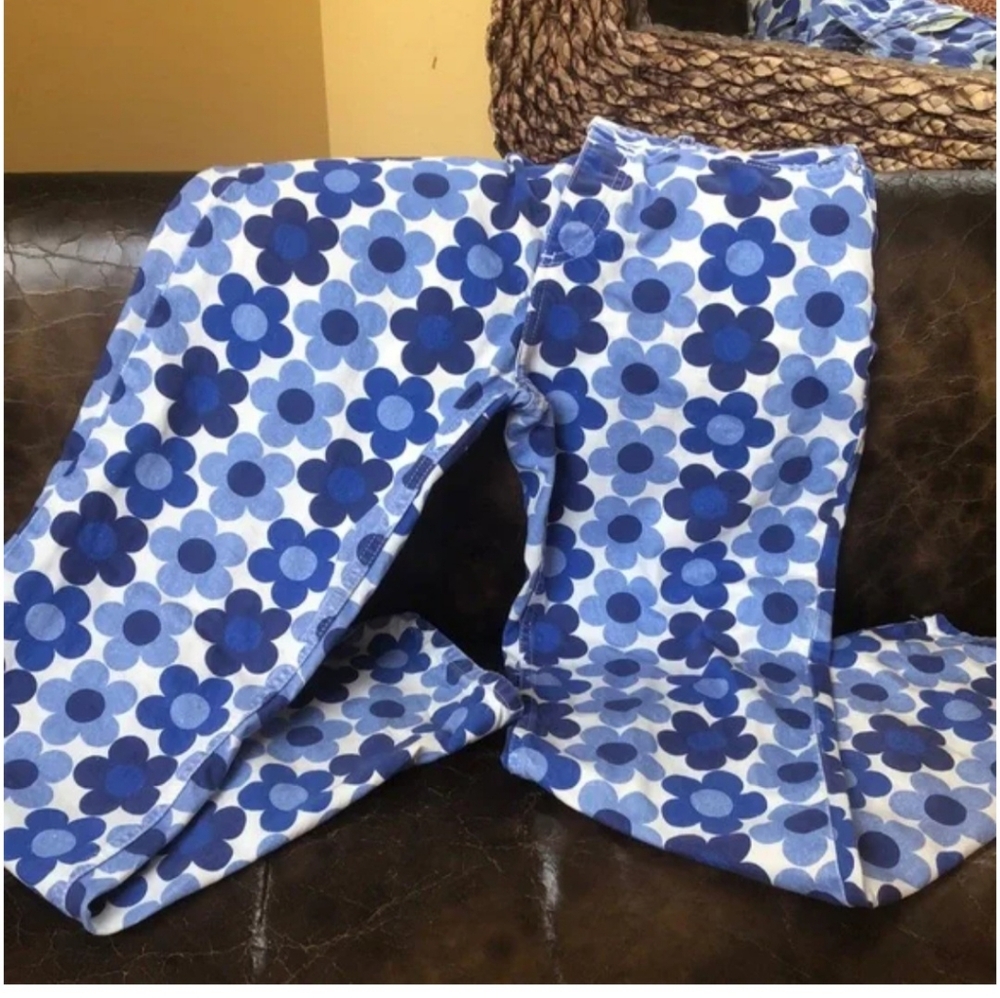 Zara Blue Polka Dot Jeans